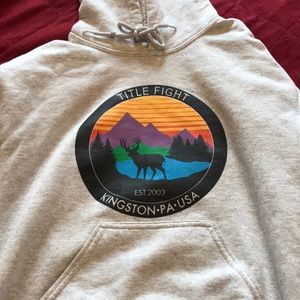title fight small hoodie